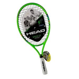 New HEAD‎ Speed 23 Junior Tennis Racket PreStrung 3/4-000 Age 6-8 Green White